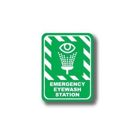 Ergomat 36in x 27in RECTANGLE SIGNS - Emergency Eyewash Station DSV-SIGN 972 #2239 -UEN